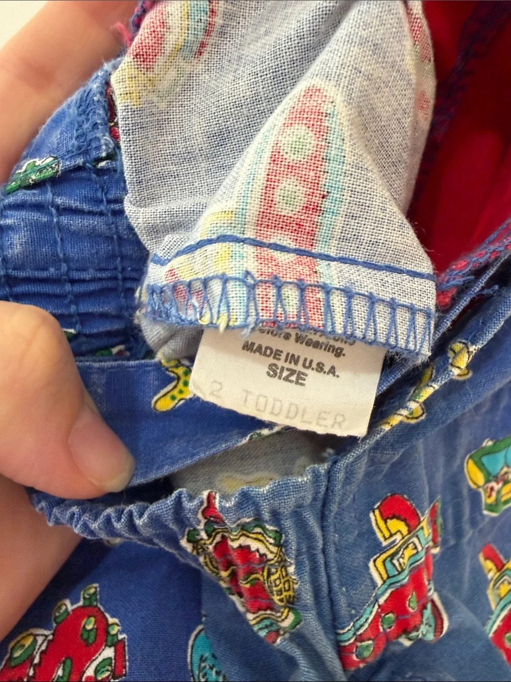 Vintage OshKosh B'gosh Blue Submarine & Sea Creature Shortalls